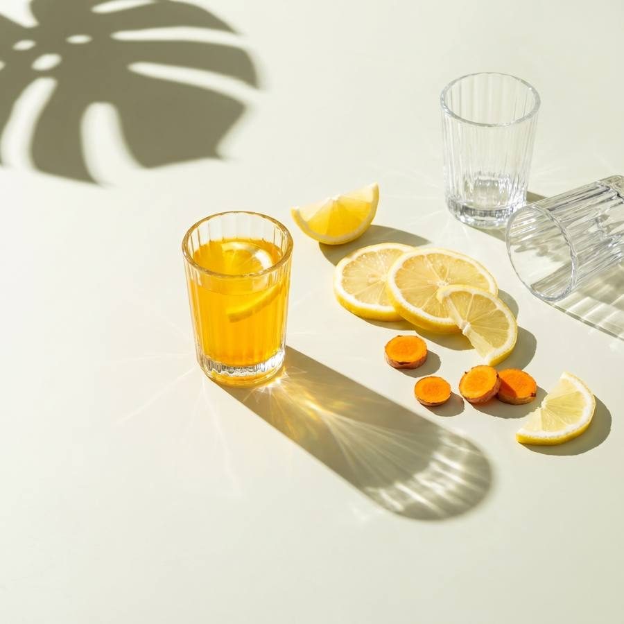 Turmeric lemon shots